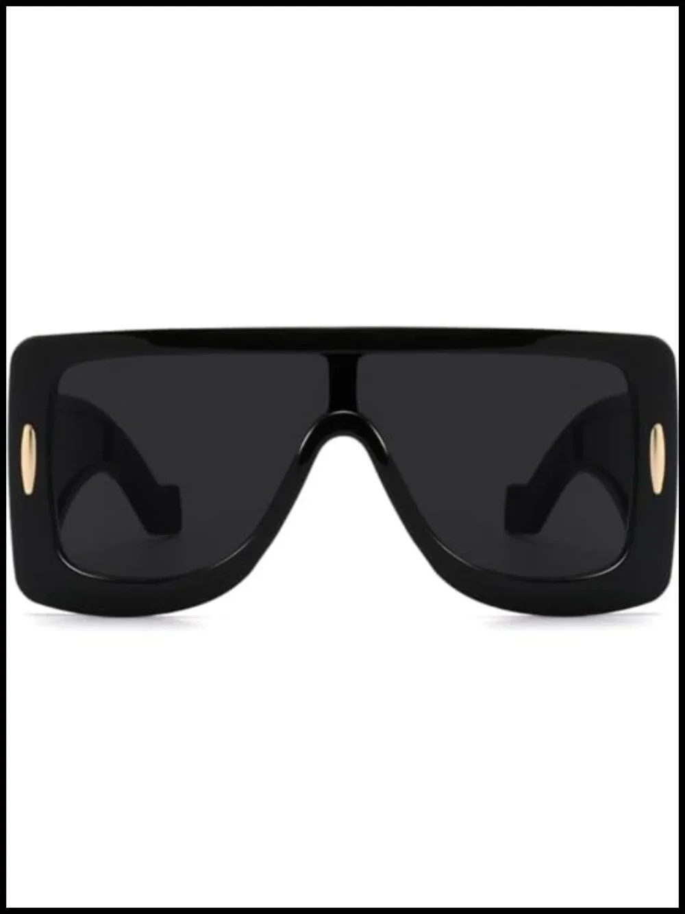 Oversized Shield Sunglasses UV400 Flat Top Fashion Sun Glasses Unisex